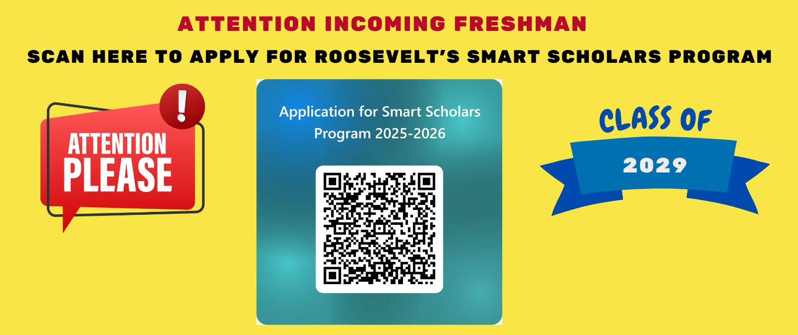  Attention Incoming Freshmans ... Apply for RHS's Smart Schoars Program